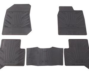 Rubber Floor Mats: Front & Rear (2017-2020)