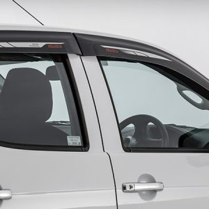 Front & Rear Door Visor Set with Logo (2017-2020)