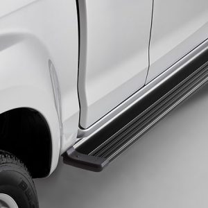 Black Aluminium Side Steps: Extended Cab (2017-2020)