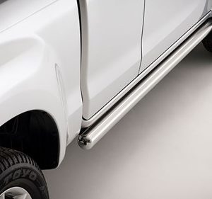 Stainless Steel Side Bar: Extended Cab (2017-2020)