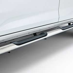 Chrome Steel Side Bar plus Steps: Double Cab (2021-)