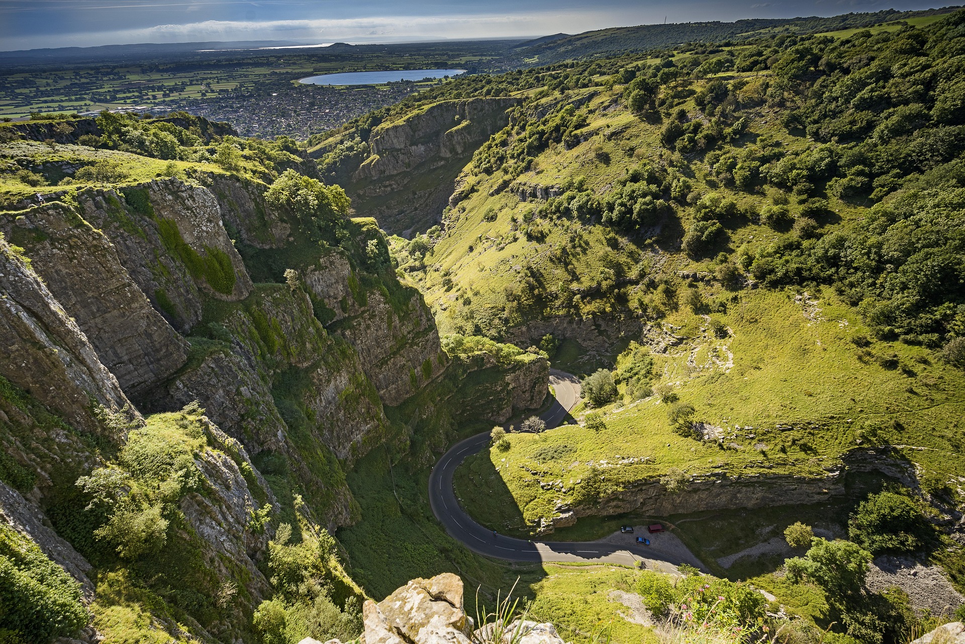 Roads around Cheddar Gorge